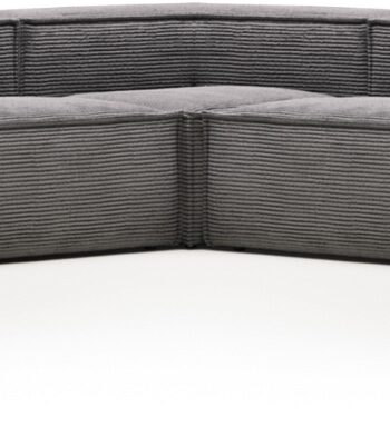 Hjørnesofa Kave Home Blok Grå Fløjl Personers 320x320