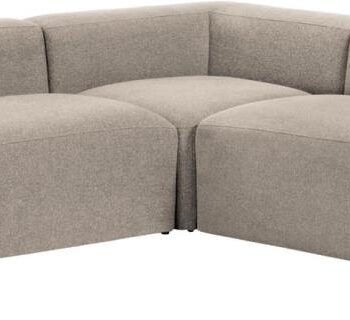 Hjørnesofa Kave Home Blok Serien Formet Sofa Pletafvisende Stof Beige 320x320 Moderne Nordisk Design Til Personer