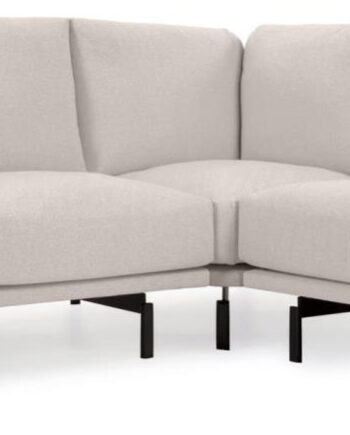 Hjørnesofa Kave Home Galene Beige Polstret Nordisk Design Genbrugs Pet Med Aftagelige Betræk H94b267l207