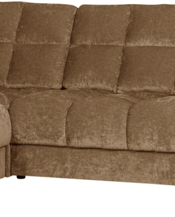 Hjørnesofa Loungesofa Venstrevendt Woood Second Date Sand Polyester H78xb212xl316