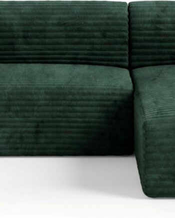 Hjørnesofa Maison Vell Calira Loungesofa Med Sovefunktion 300185 Tilia Mørkegrøn