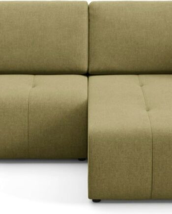 Hjørnesofa Maison Vell Novento Loungesofa Med Sovefunktion Stof Wind Vendbar Opbevaring Liggeflade 200132