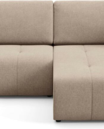 Hjørnesofa Maison Vell Novento Loungesofa Wind Stof Sovefunktion 200x132 Opbevaring B244xd102xh82