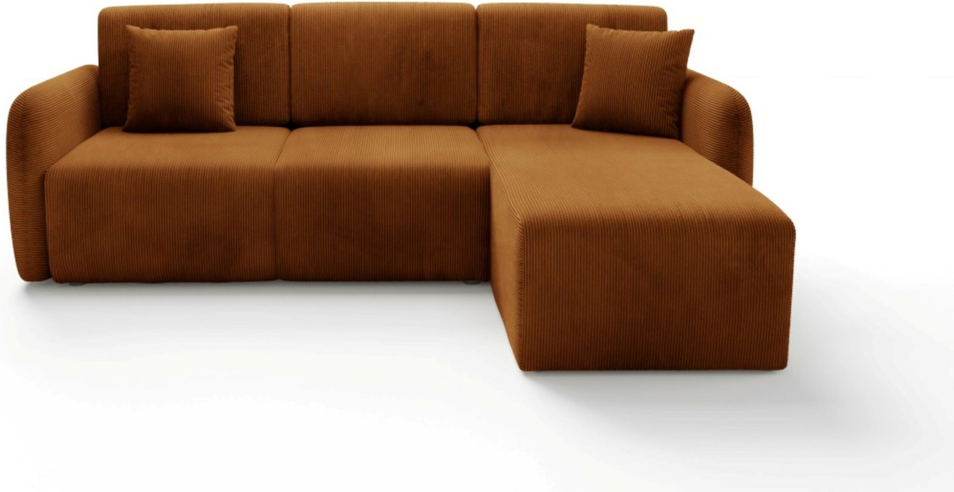 Hjørnesofa Maison Vell Sorella Loungesofa Sovefunktion 200x140 Poso Kordstof Vendbar Med Opbevaring