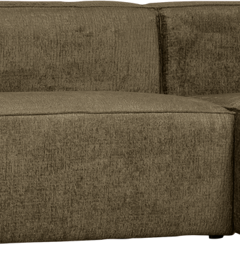 Hjørnesofa Med Chaiselong Woood Bean Velour Grøn Højrevendt 305x175