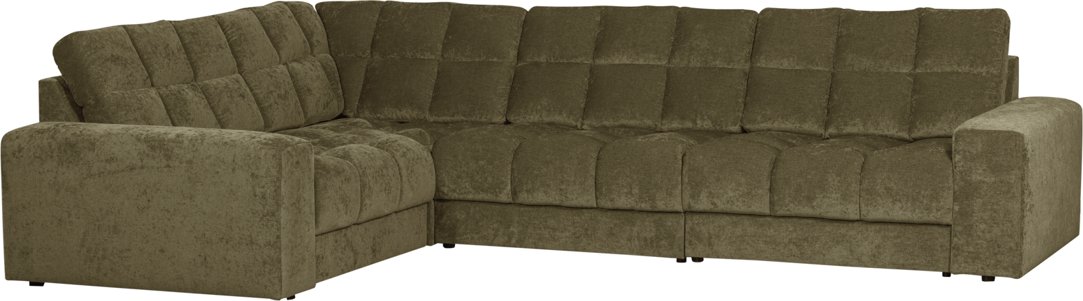 Hjørnesofa Modulsofa Woood Second Date Venstrevendt Grøn Polyester 78212316