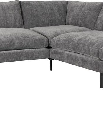 Hjørnesofa Personers Zuiver Summer Mørkegrå Stof 318 Bred