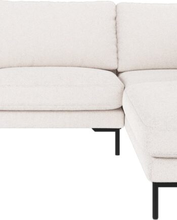 Hjørnesofa Rowico Corwin Højrevendt 266x226 Alice Stof Hvid Sort