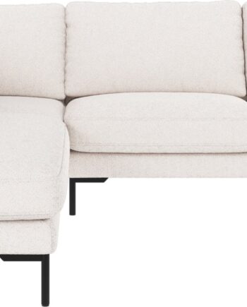 Hjørnesofa Rowico Corwin Venstrevendt Hvidt Alice 101 Stof Med Sort Metalben 83266226 Fsc Certificeret