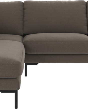 Hjørnesofa Rowico Corwin Venstrevendt Rita 108 Mellemgrå Polyester H83xb266xd226