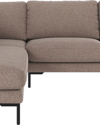 Hjørnesofa Rowico Corwin Venstrevendt Skandinavisk Design Beige Stof Brenda 266x226x83