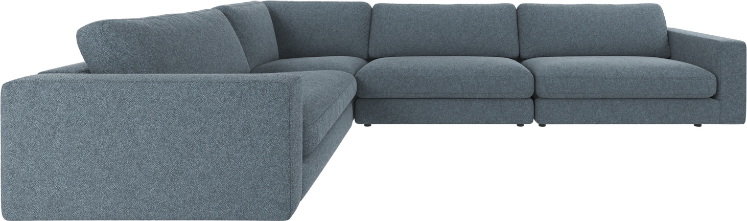 Hjørnesofa Rowico Duncan Bobby Mellemblå Polyester Modulopbygget Loungehjørne B345d233h78
