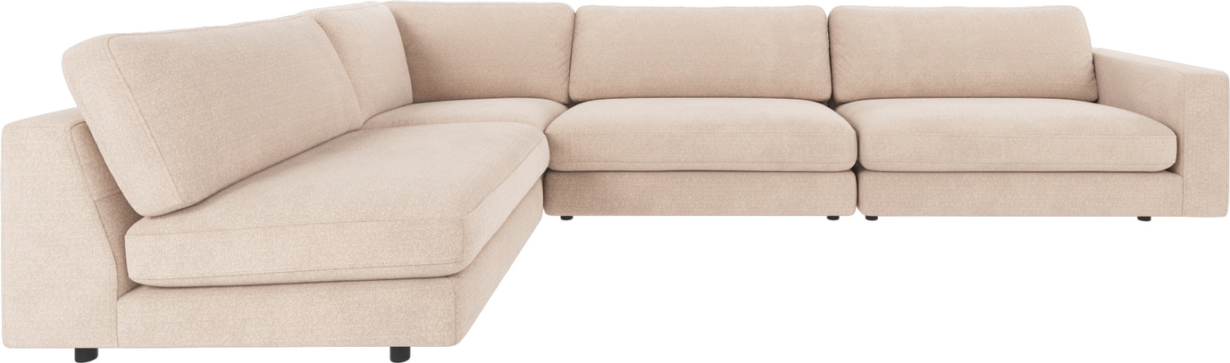 Hjørnesofa Rowico Duncan Formet Lysebeige Rita Polyester Modulsofa 345216