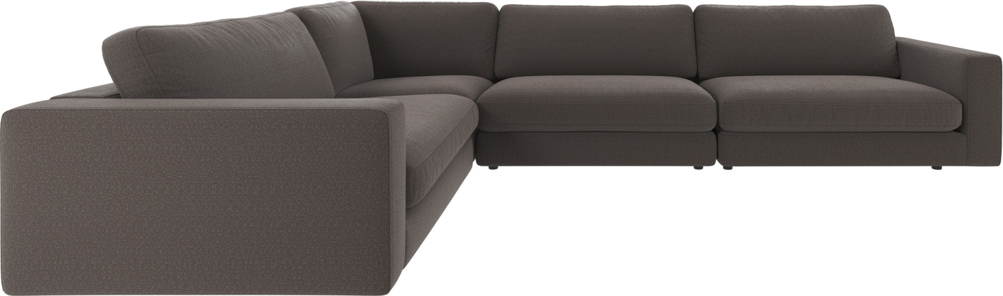 Hjørnesofa Rowico Duncan Formet Modulsofa Rita Mørkegrå Polyester 345 233
