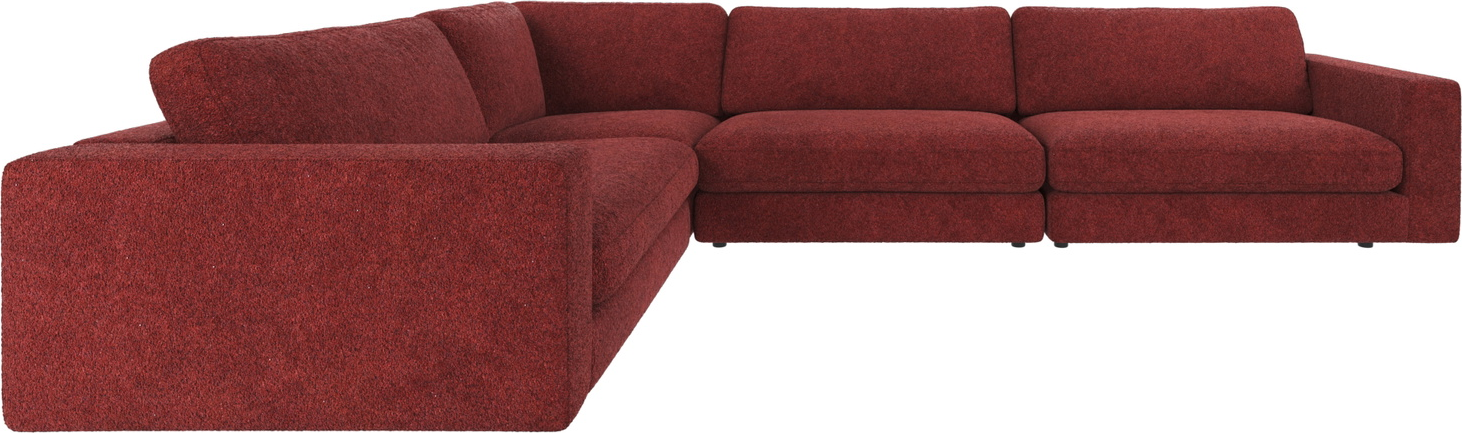 Hjørnesofa Rowico Duncan Formet Rød Anna 100 Polyester 345x233