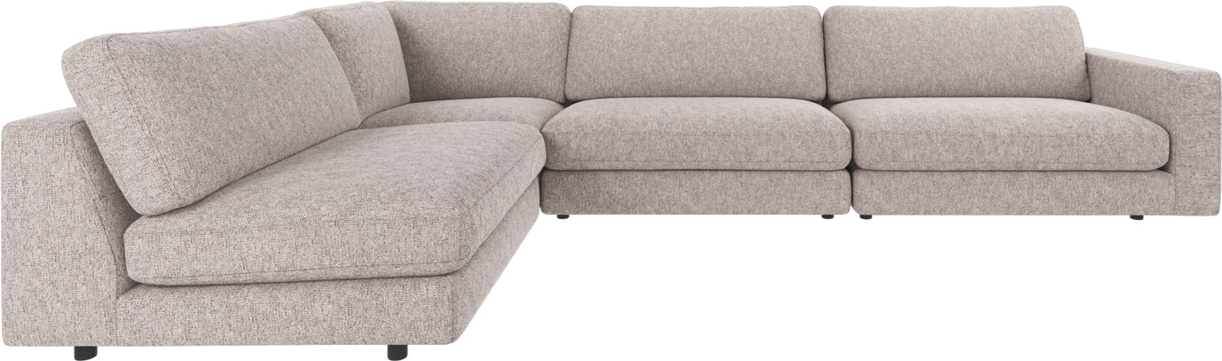 Hjørnesofa Rowico Duncan Modulsofa Grå Polyester 345x216 Zigzag Fjedre Skum