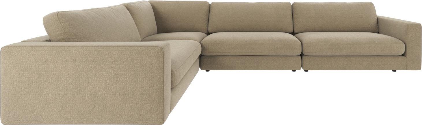 Hjørnesofa Rowico Duncan Mørk Beige Polyester Modulsofa Fsc Mix
