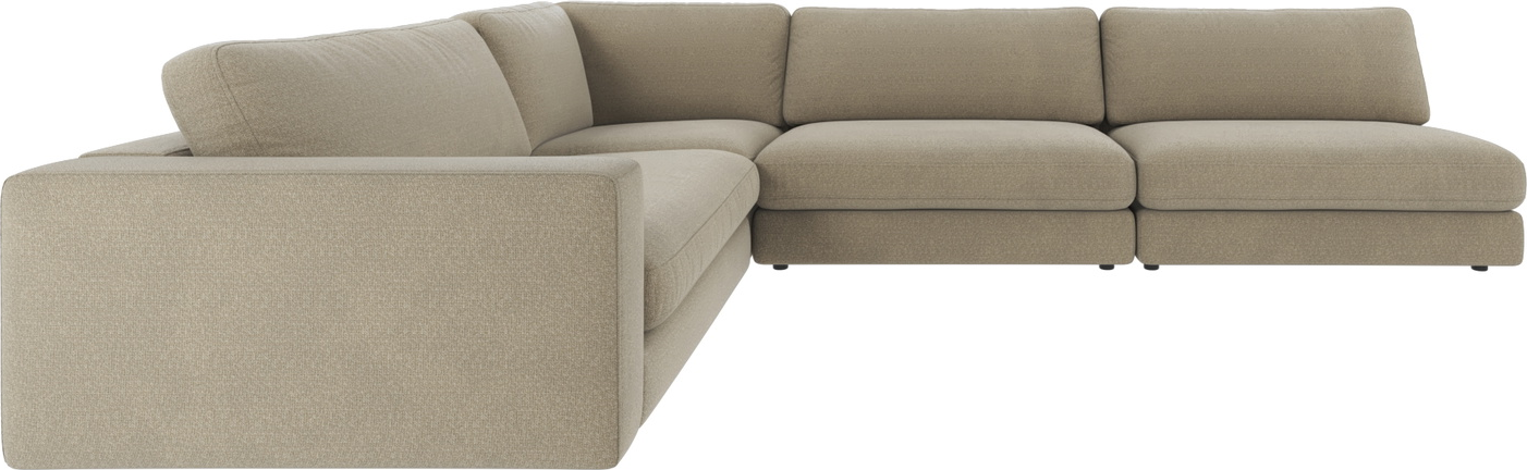 Hjørnesofa Rowico Duncan Rita Polyester Mørk Beige 78325230