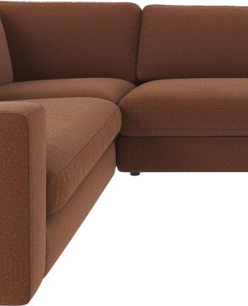 Hjørnesofa Rowico Duncan Rita Rød Ekstra Rummelig Sofa 325230 Nordisk Design Slidstærkt Polyester Bæredygtig Kvalitet