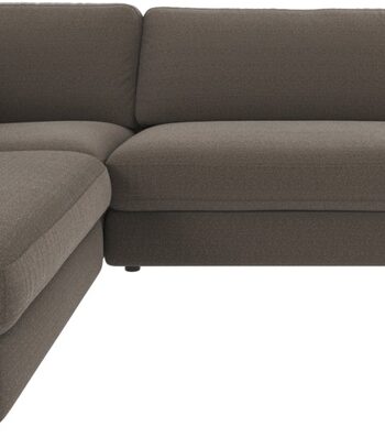 Hjørnesofa Rowico Duncan Rita Stof Mellemgrå Sofa 345x216 Open End Venstre