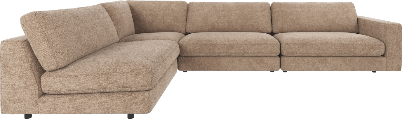 Hjørnesofa Rowico Duncan Robin 100 Polyester 345  216 Gråbeige Modulsofa