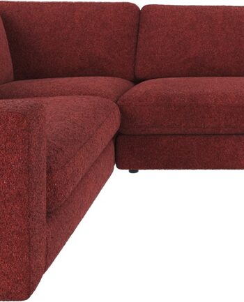 Hjørnesofa Rowico Duncan Rød Anna Polyester Modulopbygget H78xb325xd230