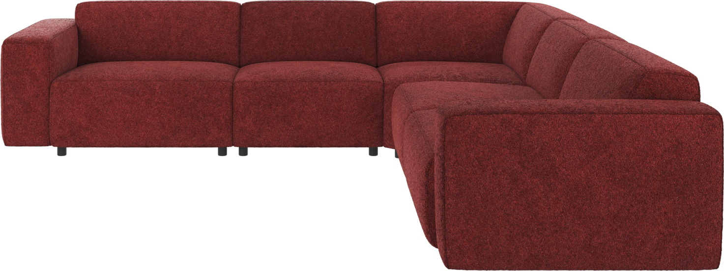 Hjørnesofa Rowico Willard Anna Rød Polyester Fsc Mix Ramme Nozag Fjedre   Koldskum