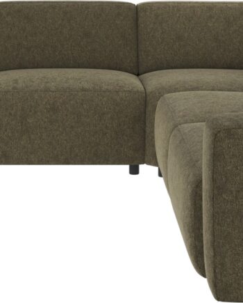 Hjørnesofa Rowico Willard Modulopbygget Med Zigzag Fjedre Dybgrøn Brenda 100 Polyester Nordisk Design H70xb297xd297