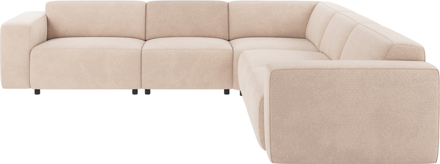 Hjørnesofa Rowico Willard Modulopbygget Skandinavisk Design Lysebeige Rita Polyester Slidstærk 100 000 Martindale Fsc Mix Stel 297297