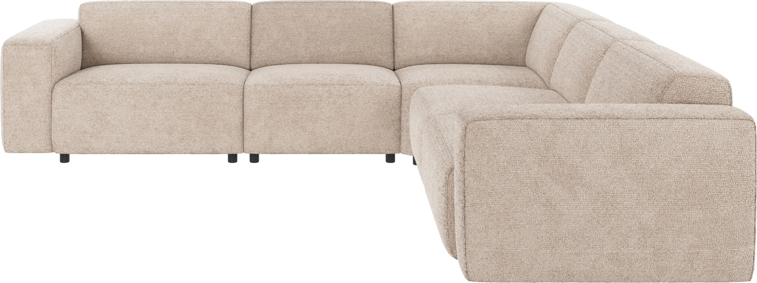 Hjørnesofa Rowico Willard Modulsofa Lysegrå Robin Stof Skandinavisk Design Slidstærk Med Koldskum