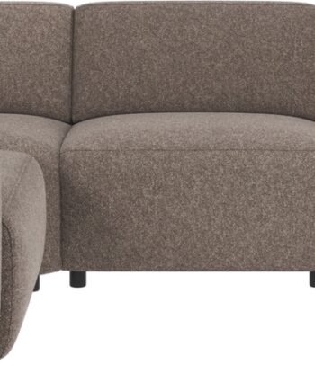 Hjørnesofa Rowico Willard Mørk Beige Bobby Stof Modulær Skandinavisk Design Med Fsc Mix Stel 297x219x70