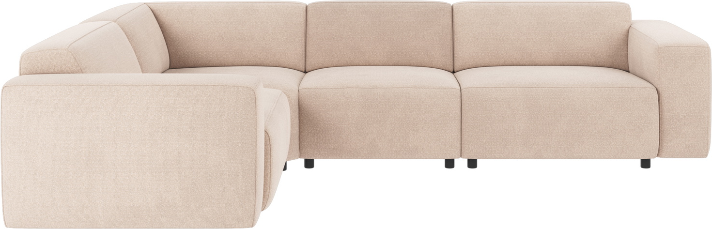 Hjørnesofa Rowico Willard Rita Lysebeige Stof Modulopbygget 297219 Nordisk Minimalisme
