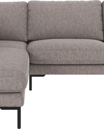 Hjørnesofa Venstrevendt Rowico Corwin Loungesofa Grå Alice 149 Med Sorte Metalben Fsc Træstel 266x226