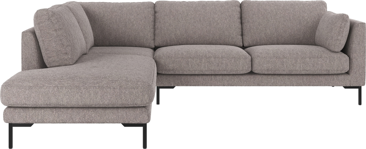 Hjørnesofa Venstrevendt Rowico Corwin Loungesofa Grå Alice 149 Med Sorte Metalben Fsc Træstel 266x226