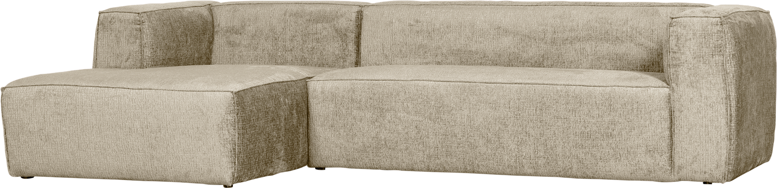 Hjørnesofa Venstrevendt Woood Bean Velour Creme H73175305