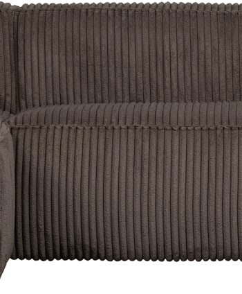 Hjørnesofa Venstrevendt Woood Exclusive Bean Fløjl Brun H73xb305xd175