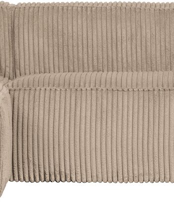 Hjørnesofa Venstrevendt Woood Exclusive Bean Lysebrun Fløjl 305x175