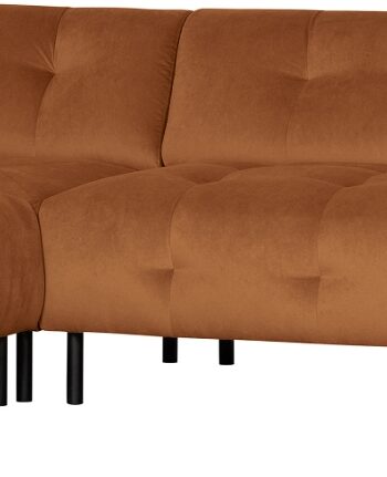 Hjørnesofa Venstrevendt Woood Exclusive Lloyd Lysebrun Loma Vasket Fløjl 205x267