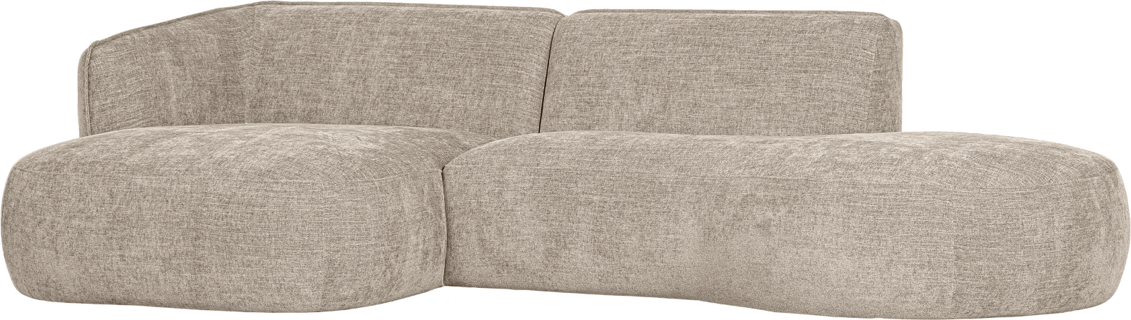 Hjørnesofa Venstrevendt Woood Polly Sand Polyester H71278105 150
