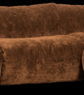 Hjørnesofa Woood Baggy Højrevendt 396x214 Drew Strukturstof Mønster Mellembrun Polyester