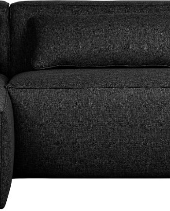 Hjørnesofa Woood Exclusive Bean Venstrevendt Sort Stof Modulsofa 305175
