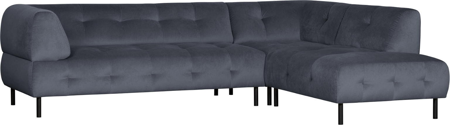 Hjørnesofa Woood Exclusive Lloyd Højrevendt Grå Loma Fløjl 267x205