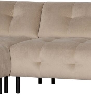 Hjørnesofa Woood Exclusive Lloyd Venstrevendt Loma Vasket Fløjl Beige 267x205
