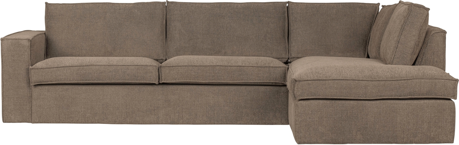 Hjørnesofa Woood Freddie Lysebrun Boucl 283x197x90 Modulsofa
