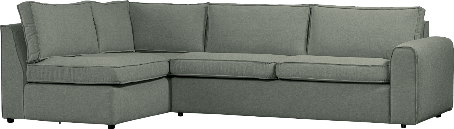 Hjørnesofa Woood Freek Venstrevendt Lys Denimblå Polyester H80x175x284