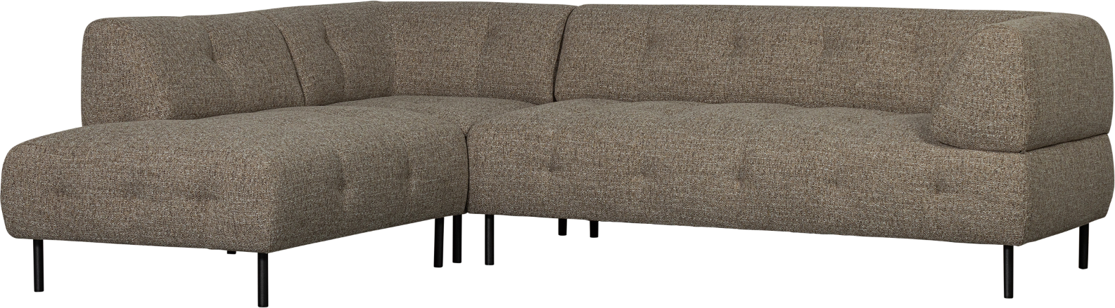 Hjørnesofa Woood Lloyd Venstrevendt Mørkebrun Polyester 267x205 91x77
