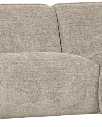 Hjørnesofa Woood Polly Højrevendt Sand Polyester