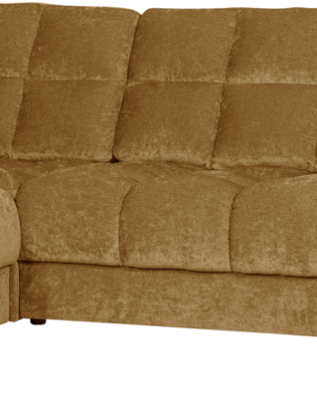 Hjørnesofa Woood Second Date Venstrevendt Guld Polyester 316x212x78