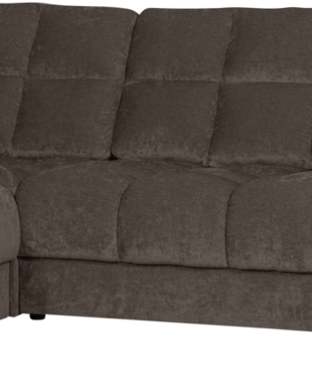 Hjørnesofa Woood Second Date Venstrevendt Loungesofa Varm Grå Stof H78xb316xd212