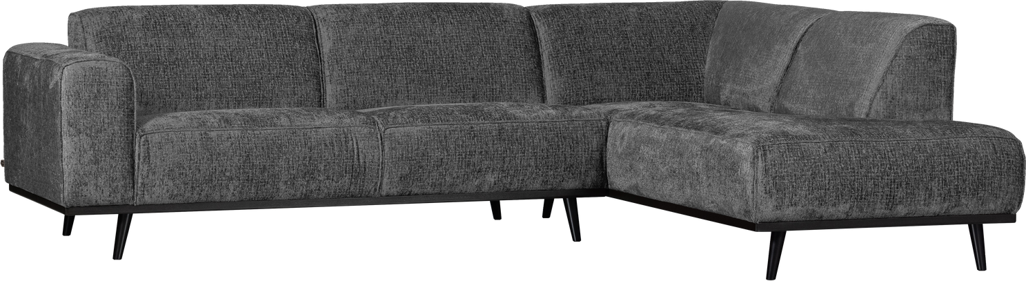 Hjørnesofa Woood Statement Højrevendt 274 210 Grå Mountain Strukturvelour